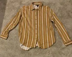 FOREVER 21 マスタードストライプシャツ M