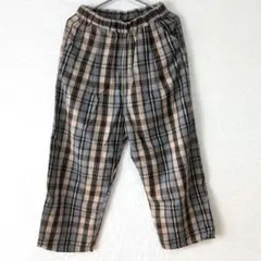 サマンサモスモス チェック柄カジュアルパンツ（ベージュ＆グレー）