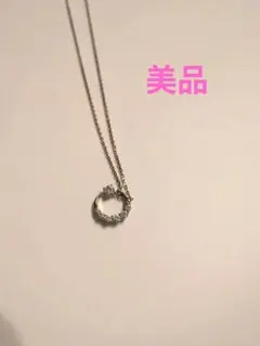 三日月モチーフ ネックレス ピンクゴールドカラー