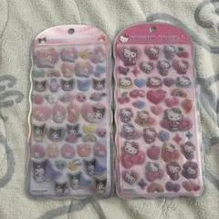 コットンパフィシール　サンリオ　2枚セット