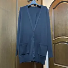 【タグ付き美品】FOXEY 黒ニットカーディガン ウール100% 40サイズ