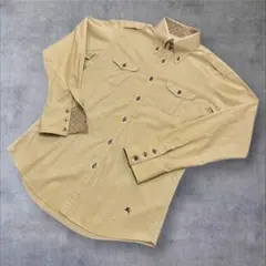 バーバリー　ブラックレーベル　シャツ 3 ノバチェック ベージュ Y2K 刺繍