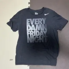 【US古着】NIKE ナイキ メッセージプリント Tシャツ L ブラック
