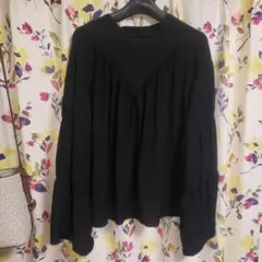 ※。.:*黒いリボン付き長袖ブラウス※。.:*: