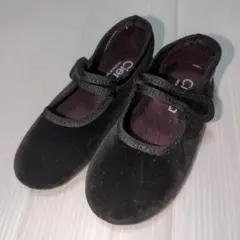 16cm★Cienta シエンタ★ベロア素材！マリーヌシューズ★黒　ブラック