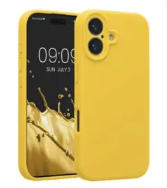【美品】kwmobile iPhone17 スマホケース イエロー