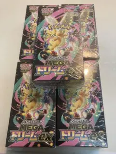 ポケモンカード MEGAドリームEX 5boxセットシュリンク付き