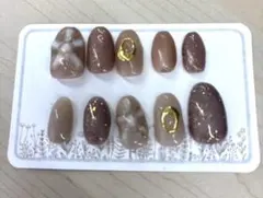 マーブルデザイン ネイルチップ 10個セット