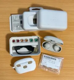美品 WF-1000XM5 プラチナシルバー 本体7月新品交換 ピース新品L付き