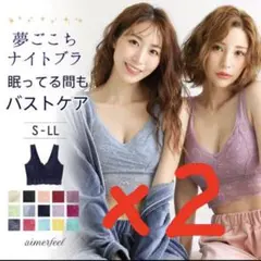 エメフィール夢ごこちナイトブラ2枚セット
