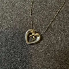 ティファニー　ハート　リボン　ネックレス　925 750