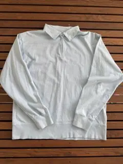 NECESSARY or UNNECESSARY ハーフジップシャツ XL