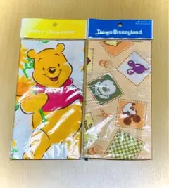 ディズニーリゾート　おべんとうチーフ2枚セット(ミッキー&プーさん)