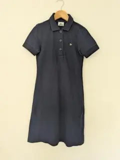 Lacoste 美品　ネイビー ポロワンピース　ミニ　紺　ボルフ　ラコステ
