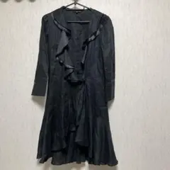 B7 ワンピース　羽織り　黒