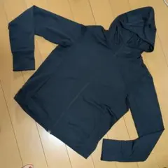 UNIQLO★エアリズムUVカットフルジップパーカ★M★ブラック★汚れなしの美品