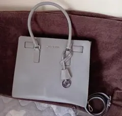 ◆MICHAEL KORS ◆グレー ショルダーバッグ