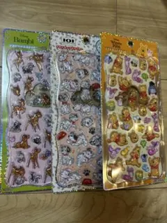 プチドロップステッカー ディズニー シール 3点セット　正規品