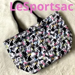 ✨美品✨LeSportsac レスポートサック 猫柄　トートバッグ ポーチ付き