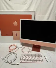 【美品】Apple iMac M1 16GB 24インチ 2021年 オレンジ