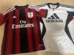 adidas サッカーシャツ 2枚セット ACミラン