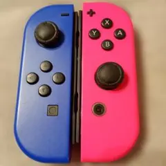 【美品純正完動品】Nintendo Joy-Con コントローラー深青ピンク①