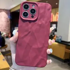 特売セール！　iPhone11pro ケース　衝撃吸収シリコン　ワインレッド05