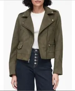 新品 バナリパ ヴィーガンスエードライダースジャケットM定価21400円