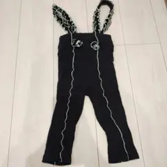 マーキーズ　リブパンツ 100 サロペット　チュールフリルストラップリブパンツ