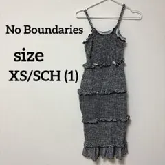 No Boundaries フリルキャミワンピース 【XS】フリル付き