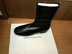 VIVIAN COLLECTION ブラックショートブーツ