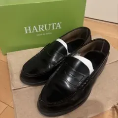 HARUTA ハルタ ローファー23.5cm コインローファー ブラック 通学