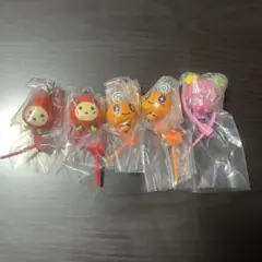 たまごっちカラフルマルチチャーム五個セット　いちごっち　めめっち　ふらわっち