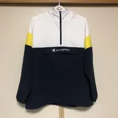 美品チャンピオン　Championレディースハーフジップフーディージャケット　L
