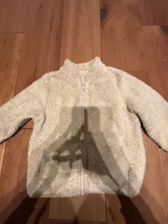 UNIQLO ベージュ フリース ジップアップ 90