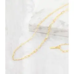 新品ROPE チェーンブロッキングネックレス ゴールドのサムネイル