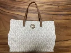 MICHAEL KORS トートバッグ ホワイト ブラウン