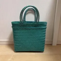 未使用⭐️メケアリサ　カゴバッグ　Lサイズ　グリーン 2025年最新】メケアリ バッグの人気アイテム - メルカリ