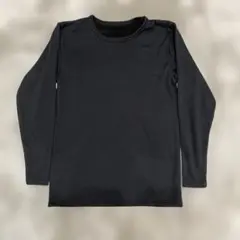 Mサイズ ブラック 長袖インナーシャツ　裏起毛