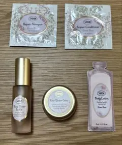 サボン　ローズウォーターインオイル&ジュレ・ヘア&ボディケア　サンプル