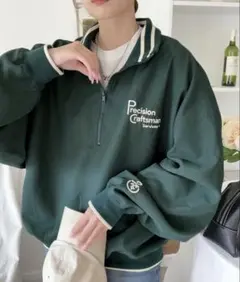 JaVa ハーフジップ プルオーバー