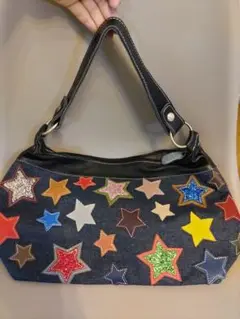 【カリシモアルテ】デニムスターモチーフ　2wayバッグ