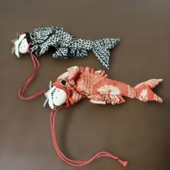 ちりめん細工　鯉のぼりの吊るし飾り