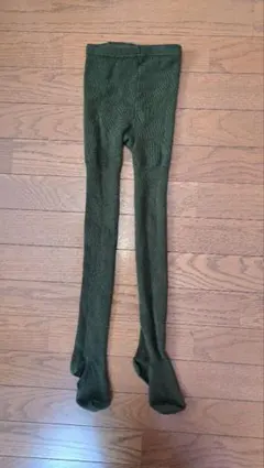 オリーブグリーン キッズタイツ 120cm