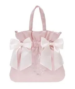 Maison de FLEUR シャイニーダブルリボン2Wayトートバッグ