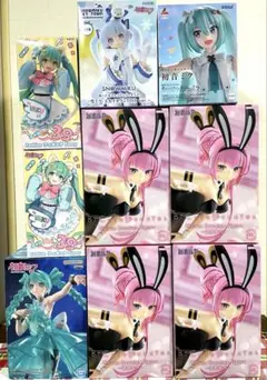 最新プライズ　巡音ルカ 初音ミク フィギュア9個セット