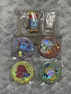 【新品未開封】BT21 キラッとCANバッジ 4点セット おまけ付き