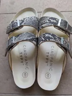 CIAOPANIC TYPY ヘビ柄サンダル 38