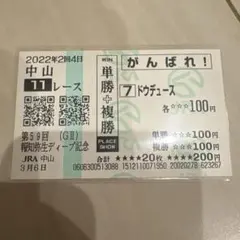 ドウデュース 日本ダービー 現地的中単勝馬券 記念馬券 期限切れ