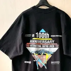 90sUSA製古着　ヴィンテージ　Tシャツ　ショートトラックスケート　世界選手権